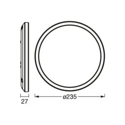 LEDVANCE SMART+ WiFi Orbis Ultra Slim Ø24cm Black -Modegeschäft Für Heimbeleuchtung 10002581 3