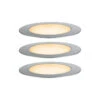 Paulmann Plug & Shine LED-Einbauleuchte 2W 3er-Set