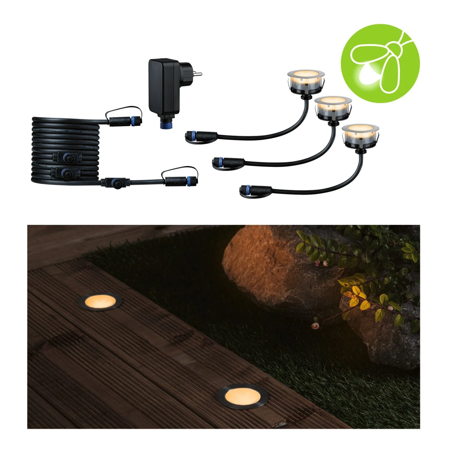 Paulmann Plug & Shine LED-Einbauleuchte 2W 3er-Set 5 Paulmann Plug & Shine LED-Einbauleuchte 2W 3er-Set – Bild 5