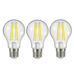 LED-Filament E27 2,2W 2.700K 470 Lm Klar 3er-Set