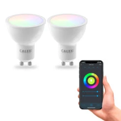 Calex Smart LED-Reflektor GU10 4,9W RGB CCT 2er -Modegeschäft Für Heimbeleuchtung 10011101 4