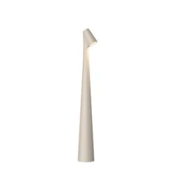 Vibia Africa LED-Tischleuchte Höhe 40cm Hellbeige