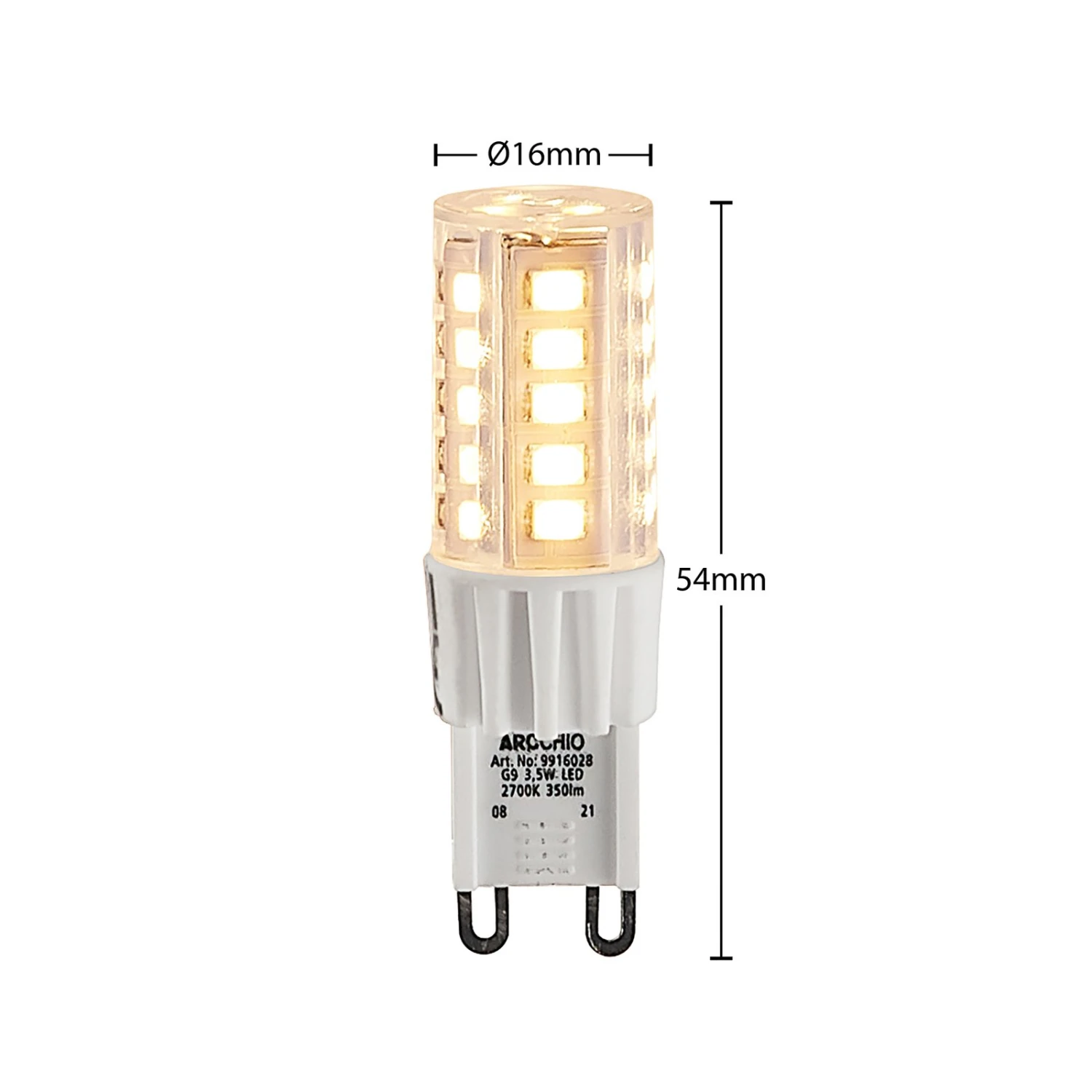 Arcchio LED-Stiftsockellampe G9 3,5W 827 3er-Set 3 Arcchio LED-Stiftsockellampe G9 3,5W 827 3er-Set – Bild 3