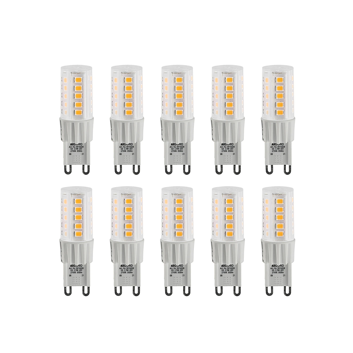 Arcchio LED-Stiftsockellampe G9 3,5W 827 10er-Set 1 Arcchio LED-Stiftsockellampe G9 3,5W 827 10er-Set