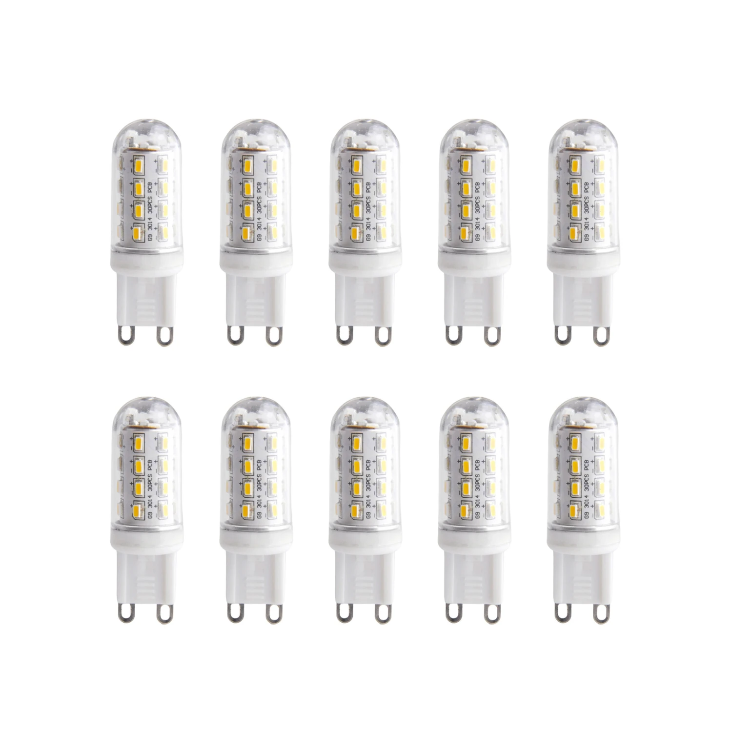 LED-Lampe In Röhrenform G9 3W 830 Klar 10er-Set 1 LED-Lampe In Röhrenform G9 3W 830 Klar 10er-Set