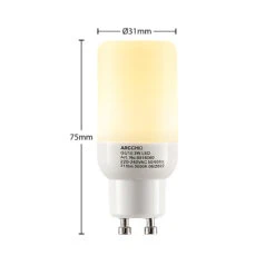 Arcchio LED-Röhrenlampe GU10 3W 3.000K 4er-Set -Modegeschäft Für Heimbeleuchtung 10012108 2