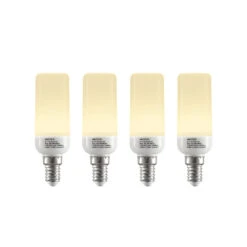 Arcchio LED-Röhrenlampe E14 4,5W 3.000K 4er-Set