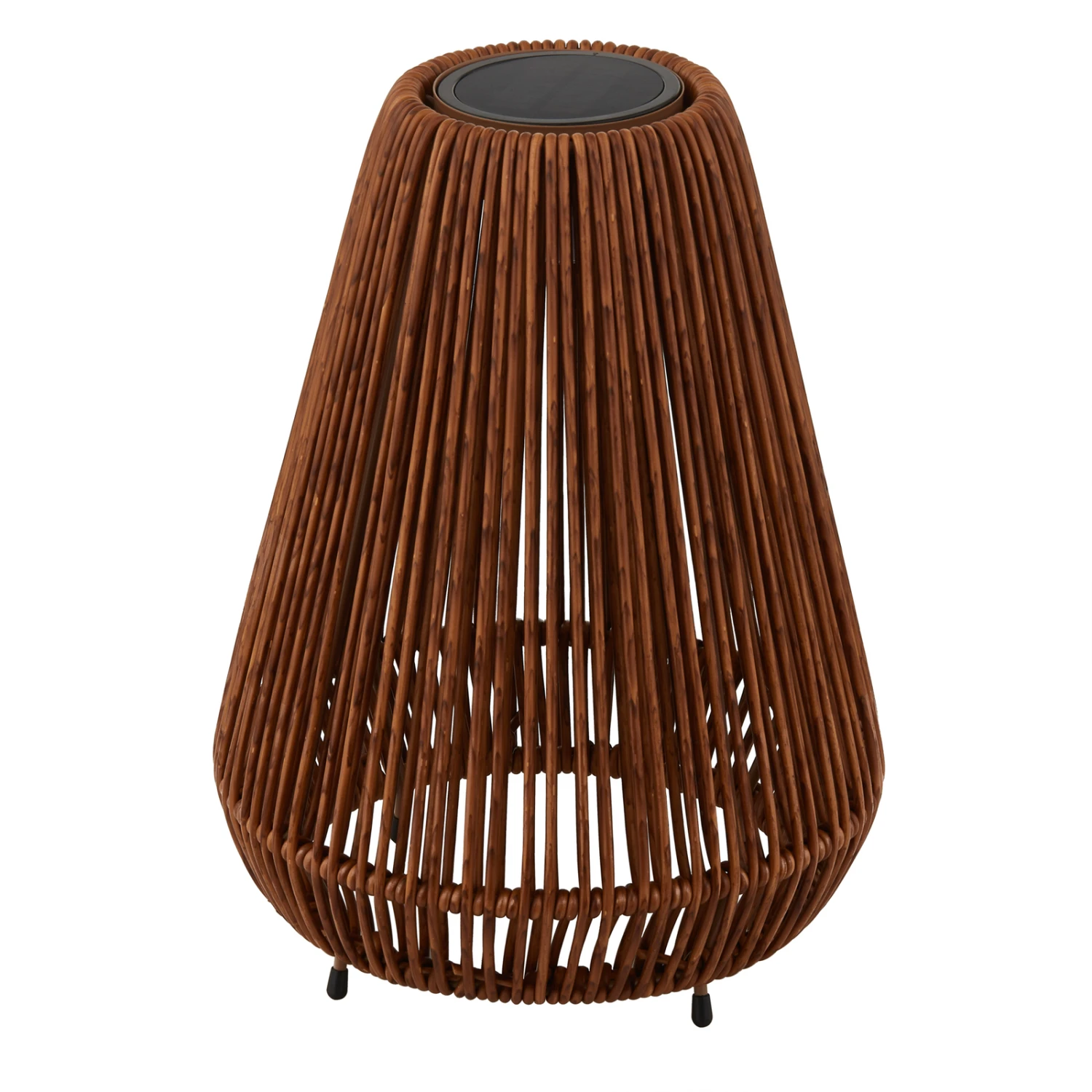 Lindby Amaria LED-Solar-Leuchte Rattan Dunkel 4 Lindby Amaria LED-Solar-Leuchte Rattan Dunkel – Bild 4