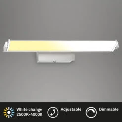 LED-Wandleuchte 3723, Schwenkbar, CCT, Dim, Nickel 15 LED-Wandleuchte 3723, Schwenkbar, CCT, Dim, Nickel -Modegeschäft Für Heimbeleuchtung 10013658 7