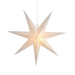 Papierstern Dot Mit Lochmuster, Weiß Ø 70 Cm