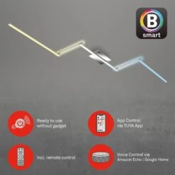 LED-Deckenleuchte B Smart, Dimmbar CCT, 227 X 12cm -Modegeschäft Für Heimbeleuchtung 10014536 8