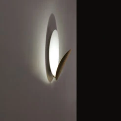 ICONE Masai Wandlampe 927 Triac 38x22 Weiß/bronze -Modegeschäft Für Heimbeleuchtung 10014733 2