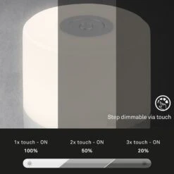 LED-Tischleuchte 74610 Akku, 2.700 K, Chrom Matt -Modegeschäft Für Heimbeleuchtung 10015119 6