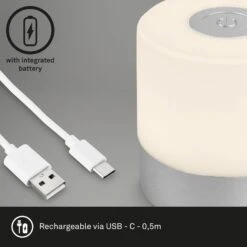 LED-Tischleuchte 74610 Akku, 2.700 K, Chrom Matt -Modegeschäft Für Heimbeleuchtung 10015119 7