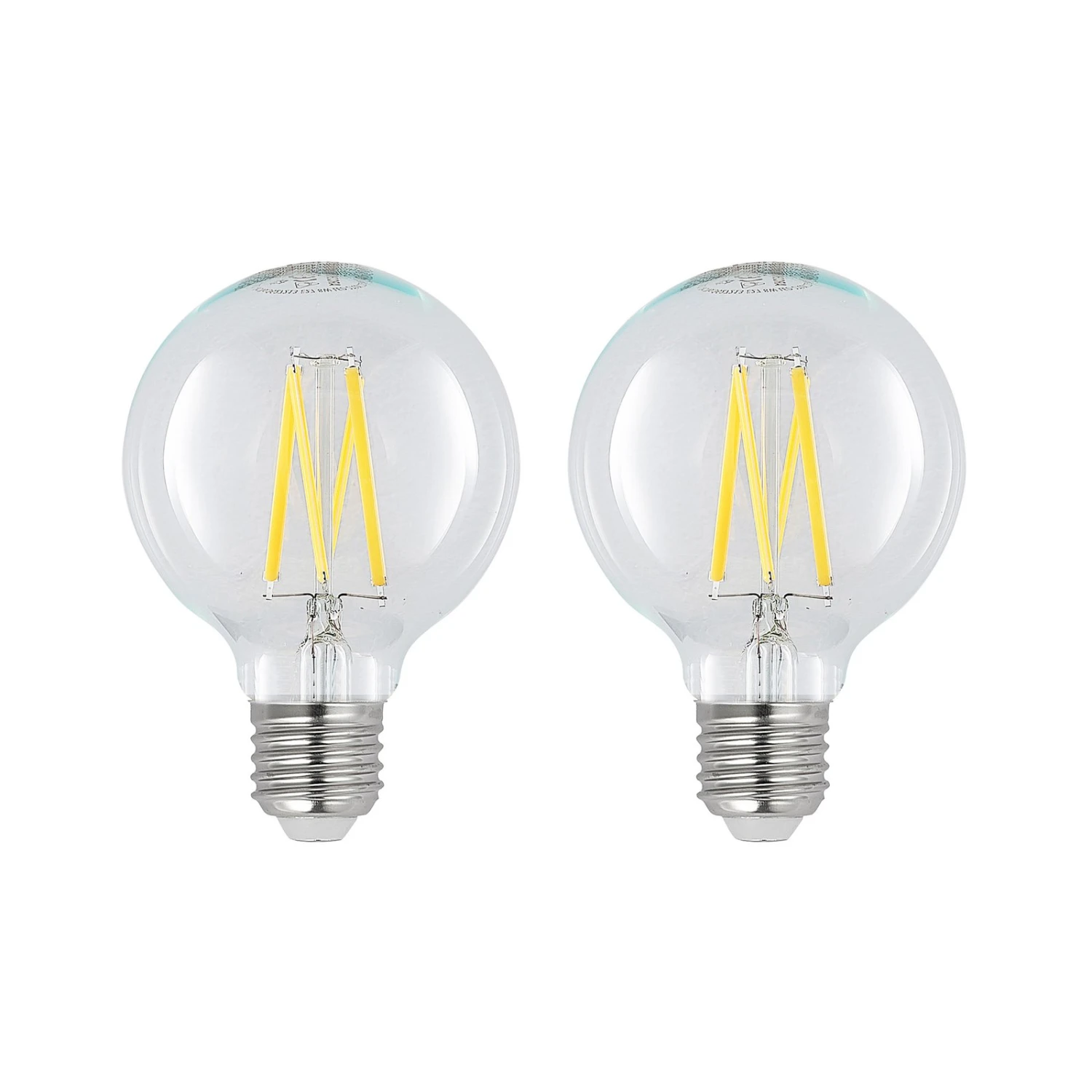 LED E27 8W G80 2.700K Filament Dimmbar Klar 2er 1 LED E27 8W G80 2.700K Filament Dimmbar Klar 2er
