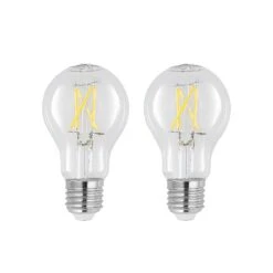 LED-Lampe E27 4W 2.700K Filament Dimmbar Klar 2er
