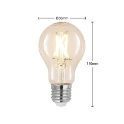 LED-Lampe E27 8W 2.700K Filament Dimmbar Klar 3er -Modegeschäft Für Heimbeleuchtung 10018266 2