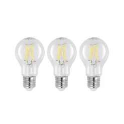 LED-Lampe E27 8W 2.700K Filament Dimmbar Klar 3er