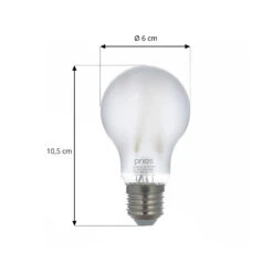 Prios LED-E27-Leuchtmittel A60 7W, WLAN, Matt, 2er -Modegeschäft Für Heimbeleuchtung 10018315 4