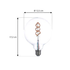 Prios LED-Filament E27 G125 4W RGBW WLAN Klar 3er -Modegeschäft Für Heimbeleuchtung 10018447 2