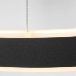 LED-Hängeleuchte Ringlux Ø 60cm 2-flammig Schwarz -Modegeschäft Für Heimbeleuchtung 10019341 3