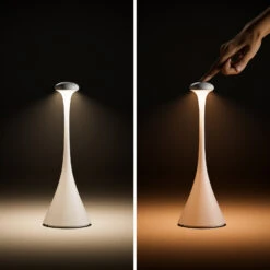 LED-Akku-Tischleuchte Nudrop, IP54, Schneeweiß 11 LED-Akku-Tischleuchte Nudrop, IP54, Schneeweiß -Modegeschäft Für Heimbeleuchtung 10020586 4