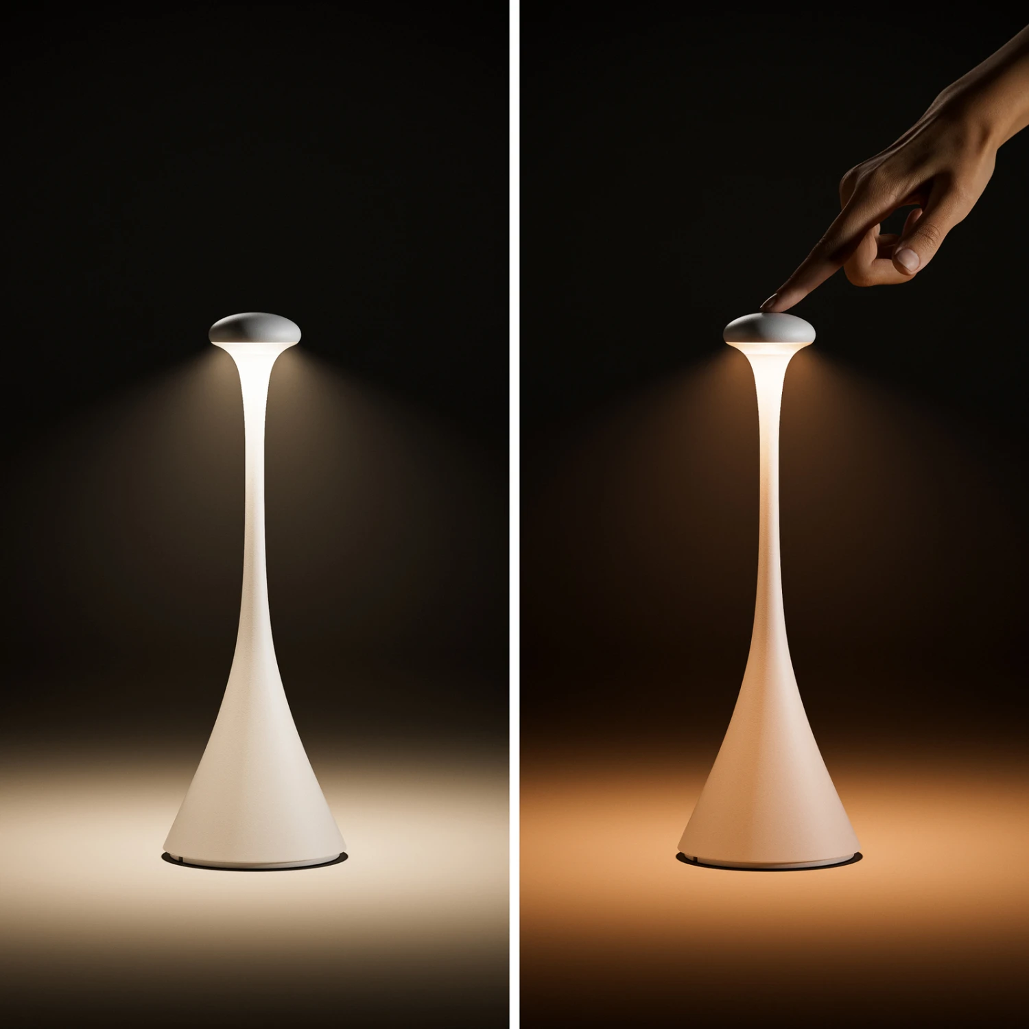 LED-Akku-Tischleuchte Nudrop, IP54, Schneeweiß 5 LED-Akku-Tischleuchte Nudrop, IP54, Schneeweiß – Bild 5