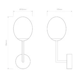 Astro Kiwi LED-Wandleuchte, Kupfer Poliert -Modegeschäft Für Heimbeleuchtung 1020921 5