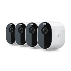 Arlo Essential Außenkamera, 4er Set, Weiß