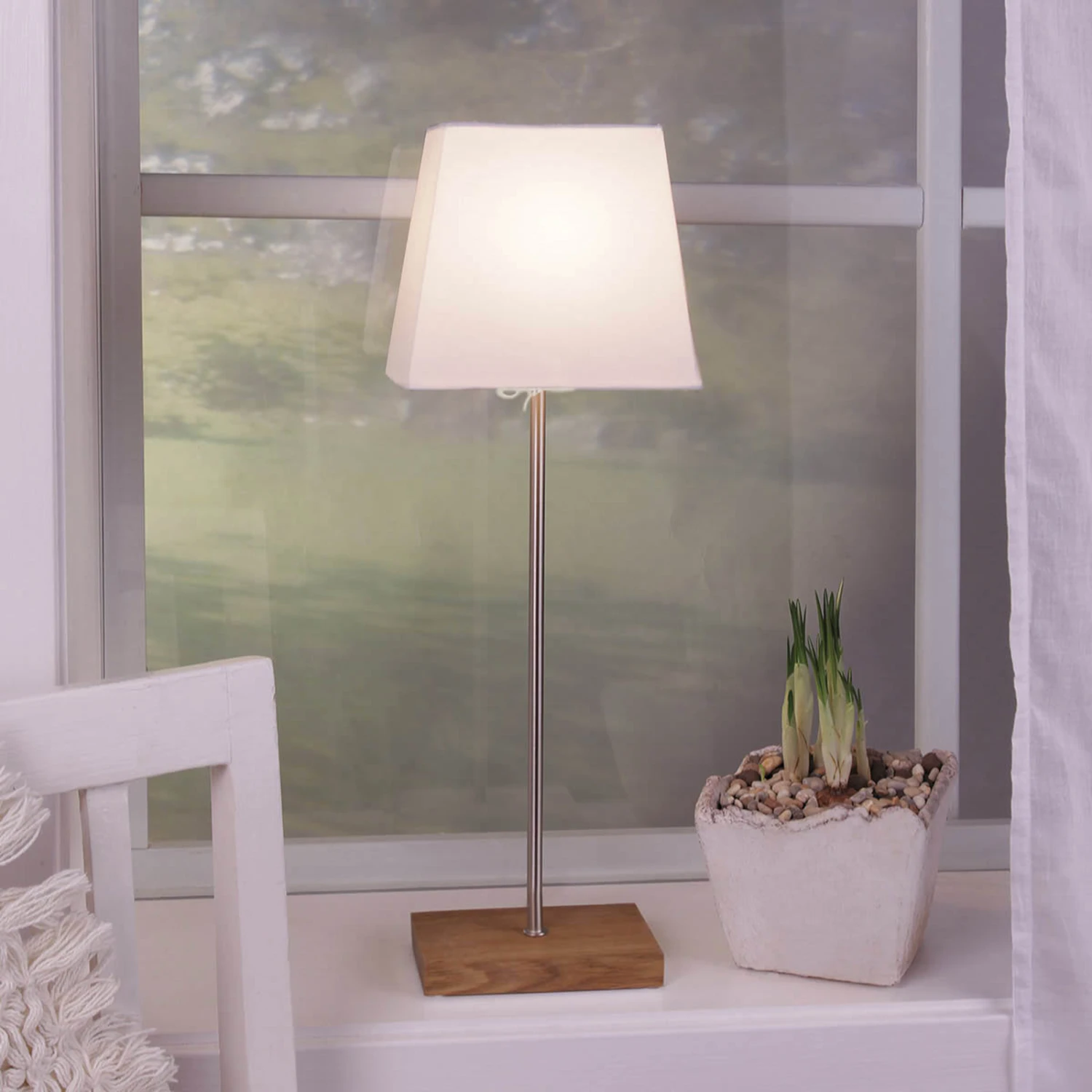 Dekoleuchte Combi Pack - Stern U. Schirm-Fuß Braun 3 Dekoleuchte Combi Pack - Stern U. Schirm-Fuß Braun – Bild 3