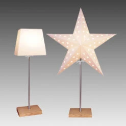 Dekoleuchte Combi Pack - Stern U. Schirm-Fuß Braun 8 Dekoleuchte Combi Pack - Stern U. Schirm-Fuß Braun -Modegeschäft Für Heimbeleuchtung 1522503 3