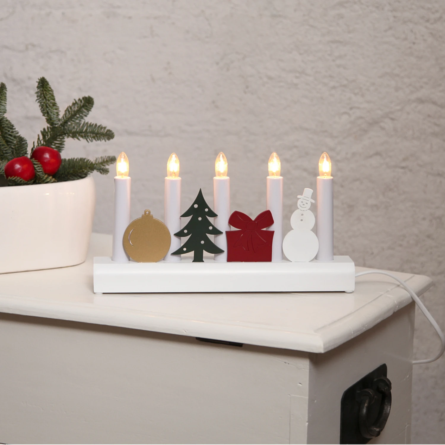 Bunter Kerzenleuchter Julia M. Weihnachtsmotiven 2 Bunter Kerzenleuchter Julia M. Weihnachtsmotiven – Bild 2