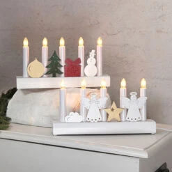 Bunter Kerzenleuchter Julia M. Weihnachtsmotiven 7 Bunter Kerzenleuchter Julia M. Weihnachtsmotiven -Modegeschäft Für Heimbeleuchtung 1522888 3