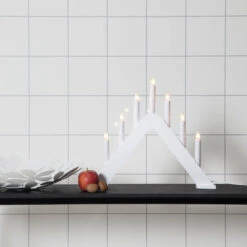 Modern Designter Kerzenleuchter Jarve Weiß -Modegeschäft Für Heimbeleuchtung 1523302 3