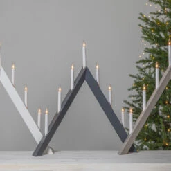 Kerzenleuchter Arrow, Spitz, 7flammig, Grau 5 Kerzenleuchter Arrow, Spitz, 7flammig, Grau -Modegeschäft Für Heimbeleuchtung 1523723 2