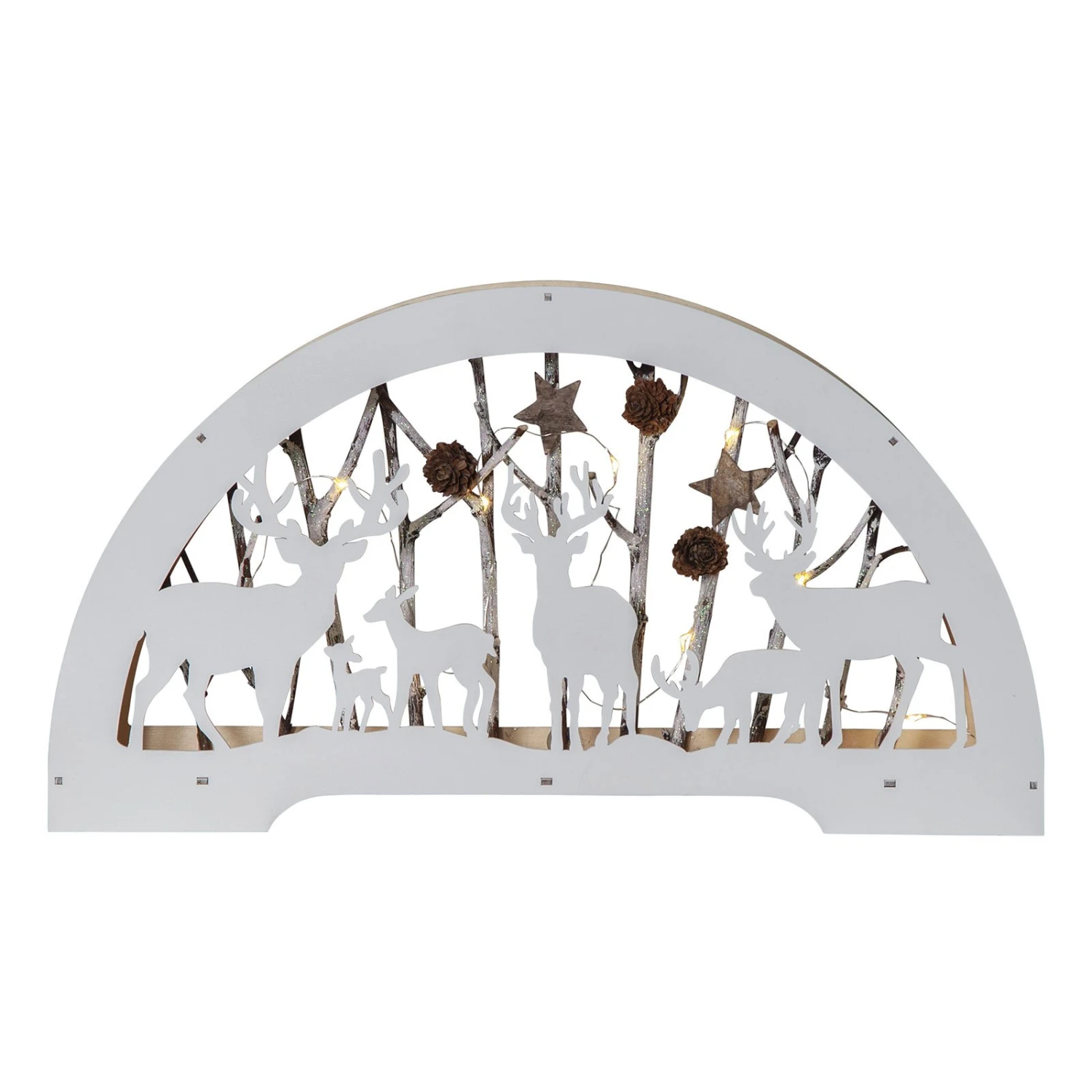 LED-Schwibbogen Fauna Weiß 2 LED-Schwibbogen Fauna Weiß – Bild 2