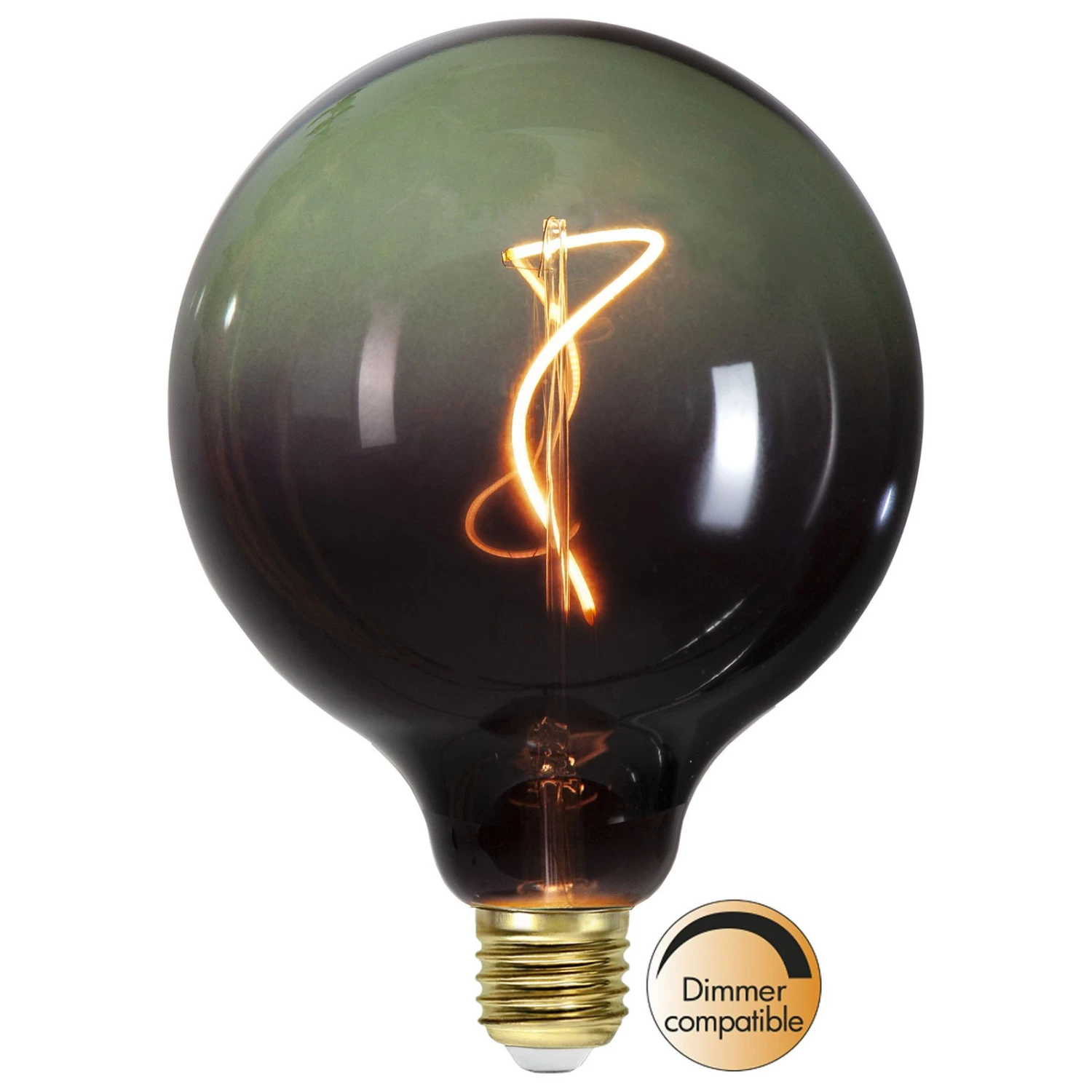 LED-Globe G125 E27 4W 2.000K Schwarz/pink Dimmbar 2 LED-Globe G125 E27 4W 2.000K Schwarz/pink Dimmbar – Bild 2