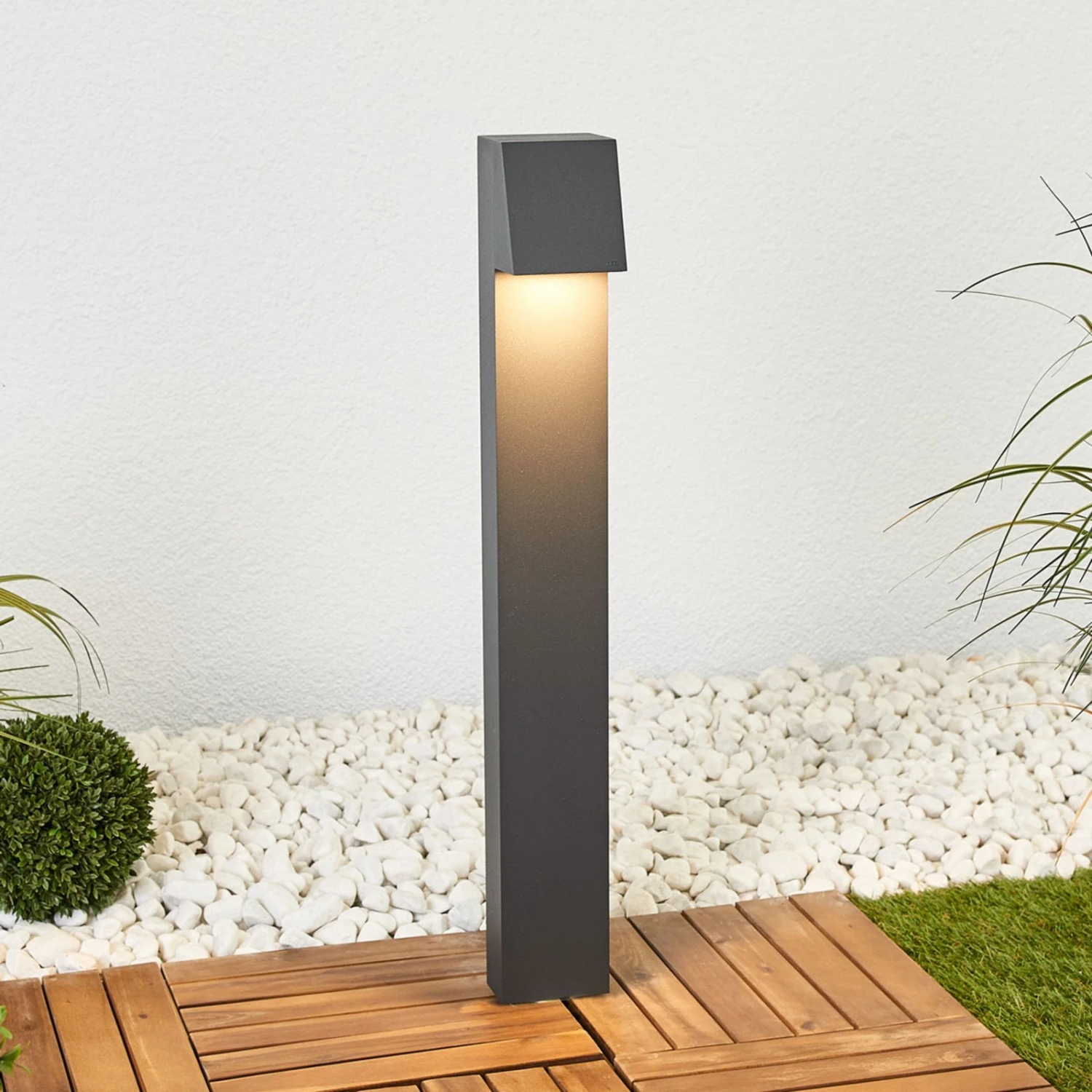 BEGA 77237K3 Wegelampe Eckig Grafit 3.000K Unten 1 BEGA 77237K3 Wegelampe Eckig Grafit 3.000K Unten