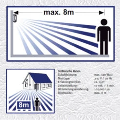 Außenwandleuchte Lija Aus Edelstahl Mit Sensor 5 Außenwandleuchte Lija Aus Edelstahl Mit Sensor -Modegeschäft Für Heimbeleuchtung 2011048 2
