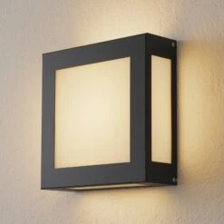 Sensor-LED-Außenwandleuchte Aqua Legendo Anthrazit