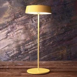 LED-Tischleuchte Miram Mit Akku, Dimmbar, Gelb
