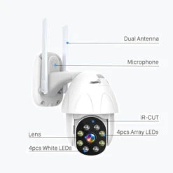 Denver IOC-221 WLAN-Außenkamera, Farb-Nachtsicht -Modegeschäft Für Heimbeleuchtung 2622026 5