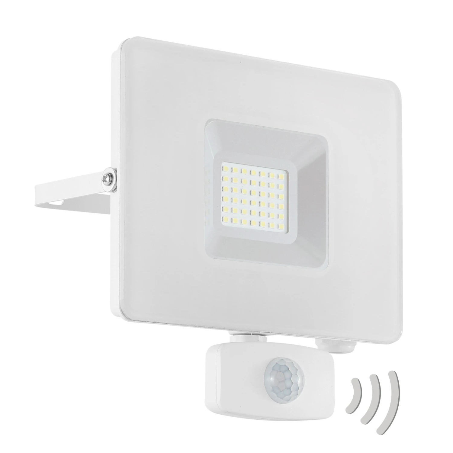 EGLO LED-Außenstrahler Faedo 3 Mit Sensor, Weiß, 30W 2 EGLO LED-Außenstrahler Faedo 3 Mit Sensor, Weiß, 30W – Bild 2
