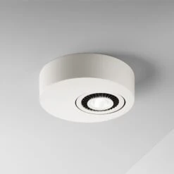 Egger Geo LED-Deckenleuchte Mit LED-Spot, Weiß