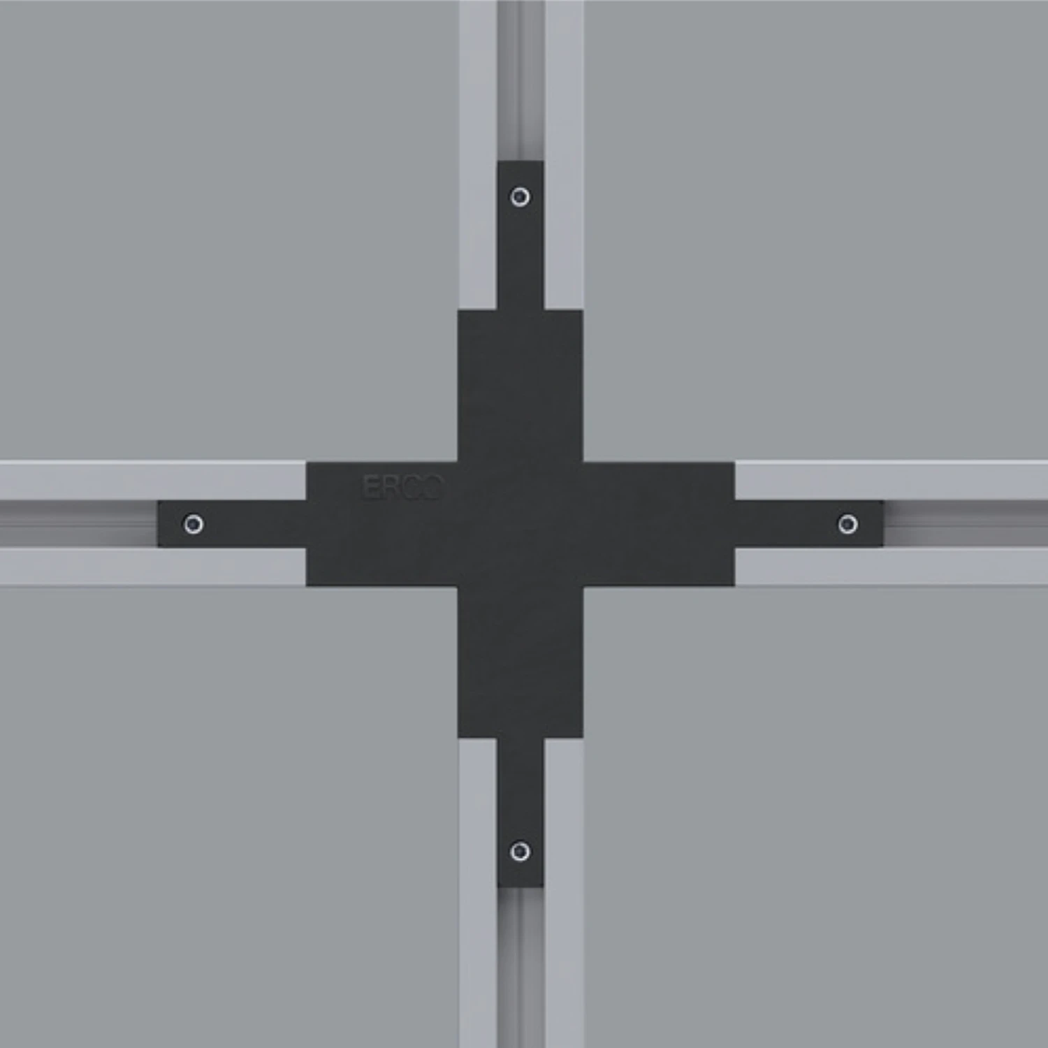 ERCO Kreuzverbinder Für Minirail-Schienen, Schwarz 1 ERCO Kreuzverbinder Für Minirail-Schienen, Schwarz