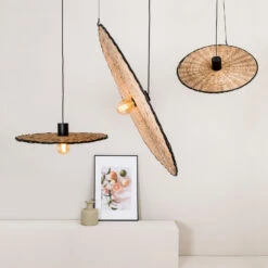 Hängeleuchte Costas, Rattanschirm Neigbar, Ø 100cm -Modegeschäft Für Heimbeleuchtung 3505553 7