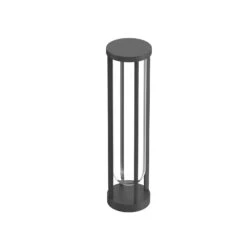 FLOS In Vitro Bollard 2, 2.700 K, 60 Cm, Anthrazit