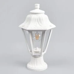 Weiße LED-Sockelleuchte Mikrolot Anna E27 -Modegeschäft Für Heimbeleuchtung 3538049 3