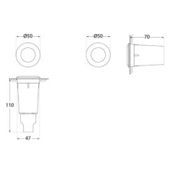 LED-Einbauleuchte Aldo Rund Schwarz/klar 3.000K -Modegeschäft Für Heimbeleuchtung 3538159 6