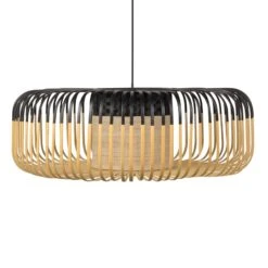 Forestier Bamboo Light XL Pendellampe 60cm Schwarz